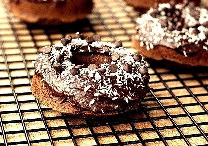 Double Chocolate Donuts With Coconut (Gluten-free, Dairy-Free, Refined Sugar-Free)