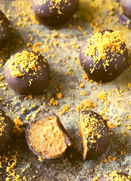 chocolate pumpkin truffles.