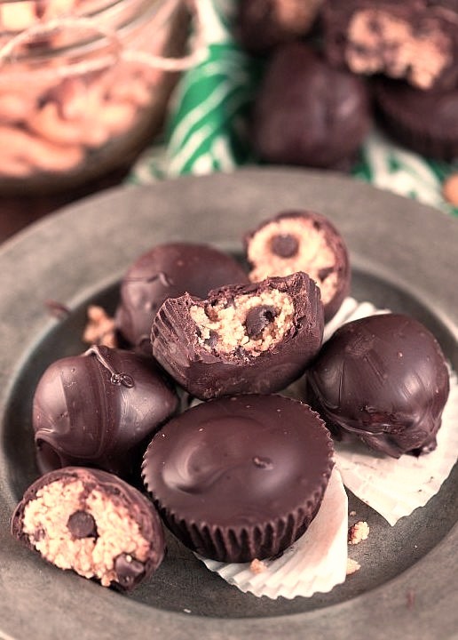 Cookie Dough Filled Chocolate Cups