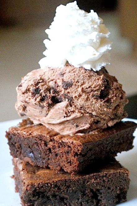 Brownie, Ice-Cream, Chocolate