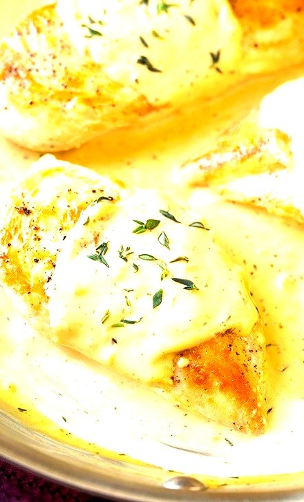 Skillet Chicken with Mustard Cream Sauce