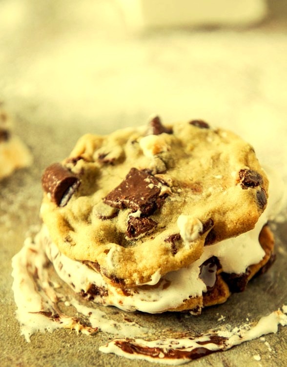 Chocolate Chip Cookie Peanut Butter S'mores